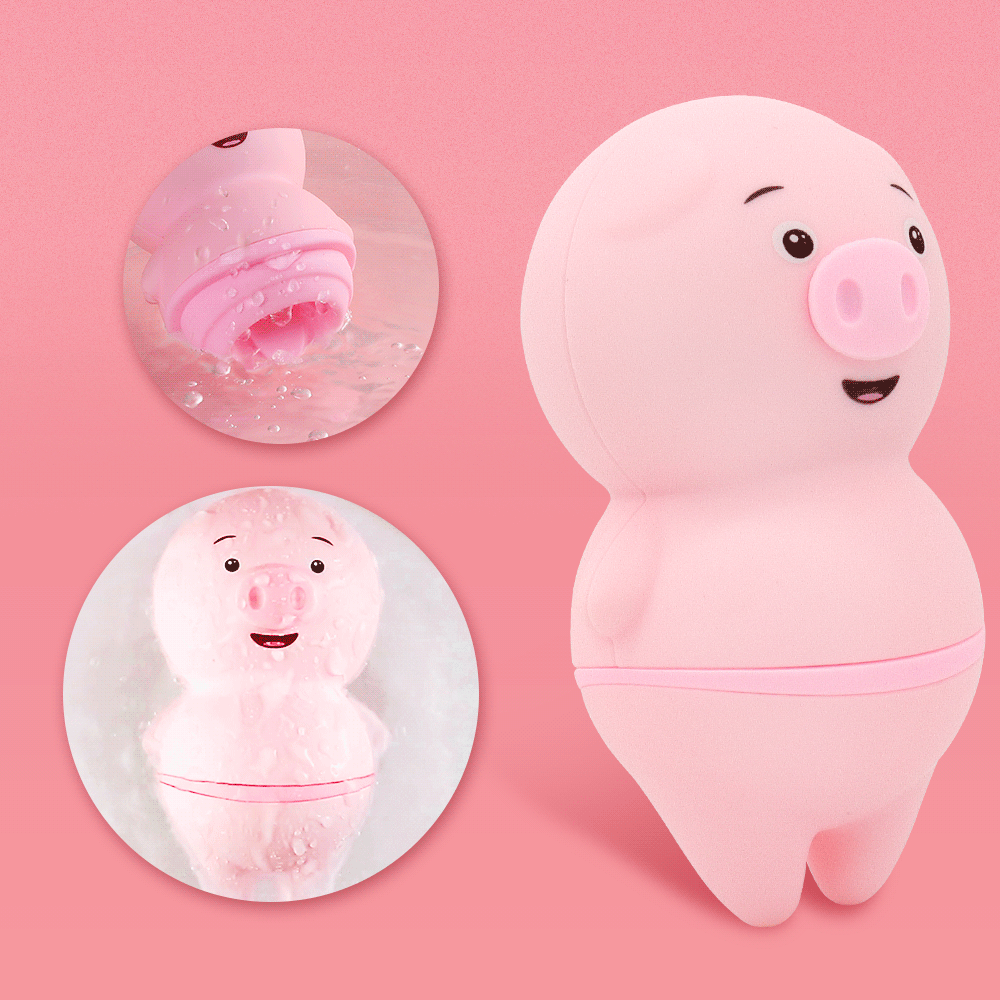 Cerdito succionador + lengua vibradora