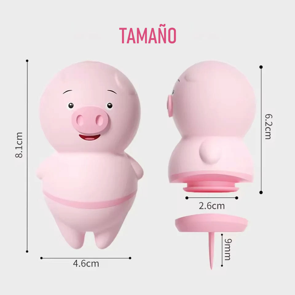 Cerdito succionador + lengua vibradora