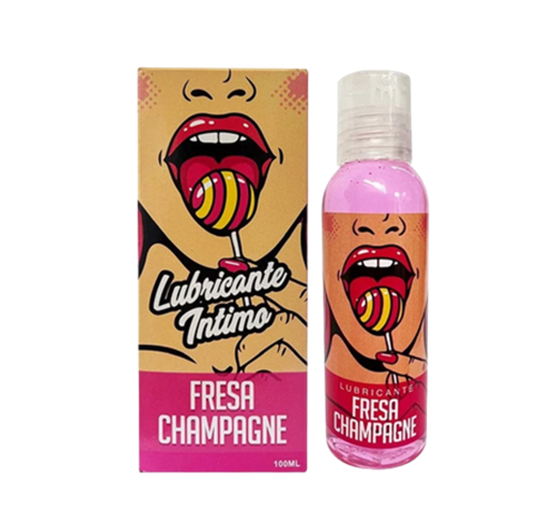 Lubricante intimo Hot Lub - FRESA CHAMPAGNE 100ml