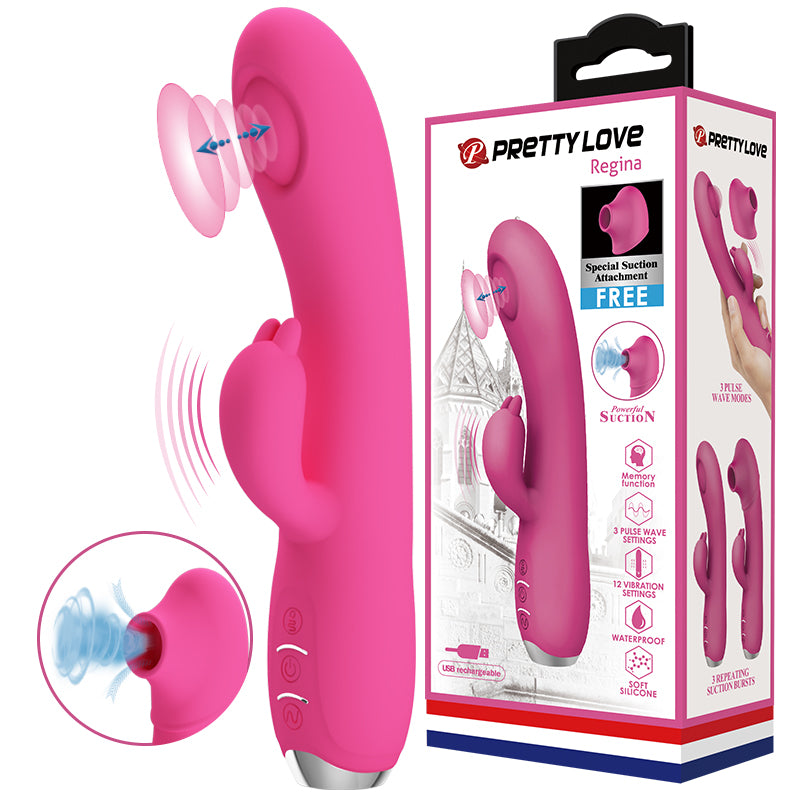 Vibrador Rabbit con Succionador de Clítoris