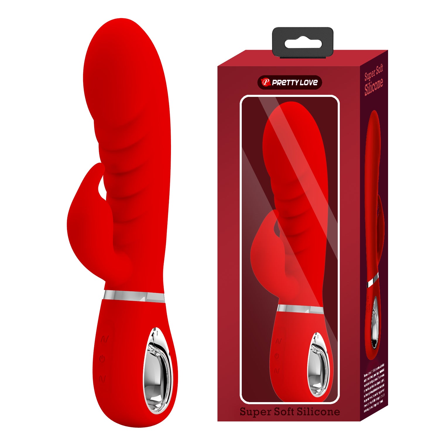Vibrador con Estimulador de Clitoris - Vibrador Rabbit Soft