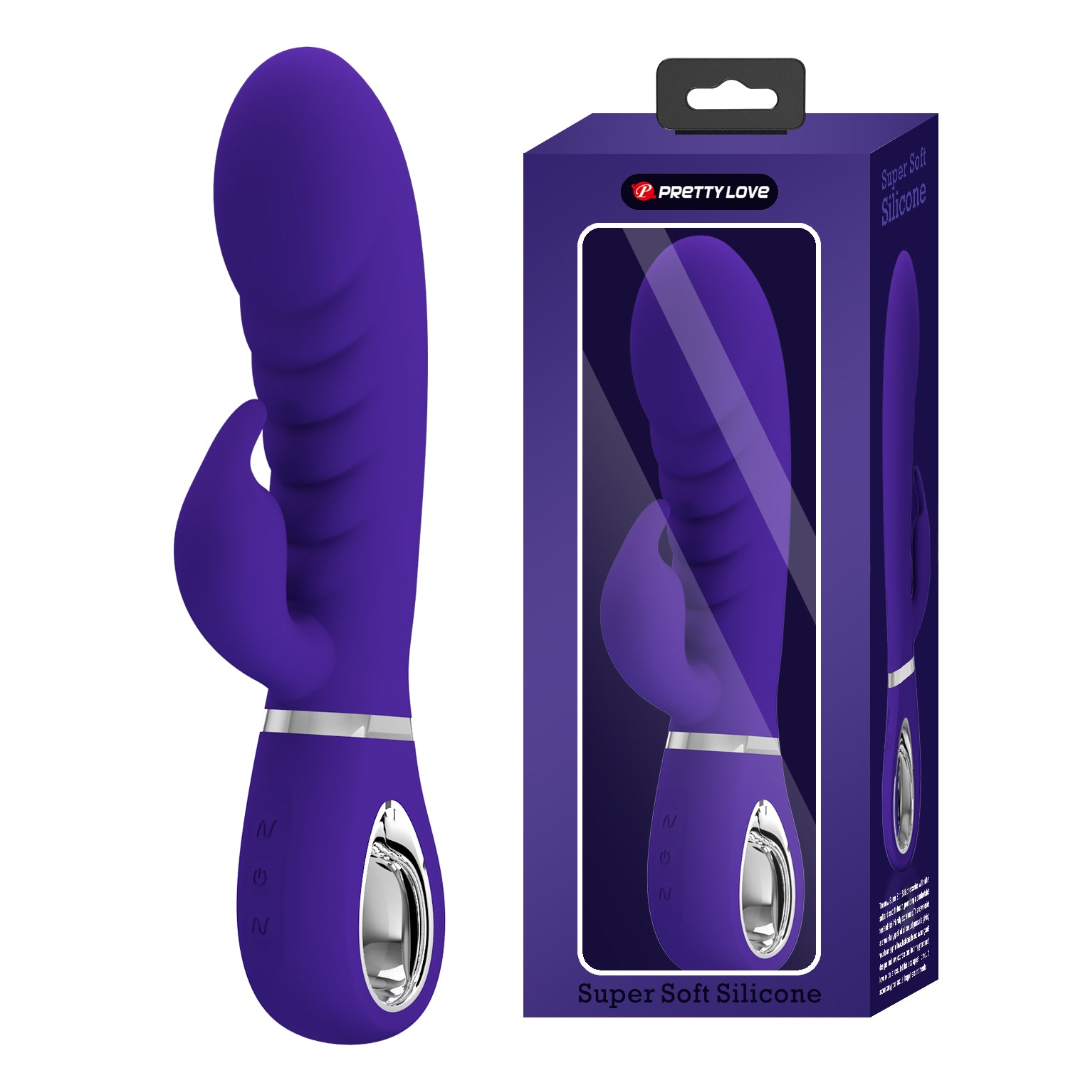 Vibrador con Estimulador de Clitoris - Vibrador Rabbit Soft
