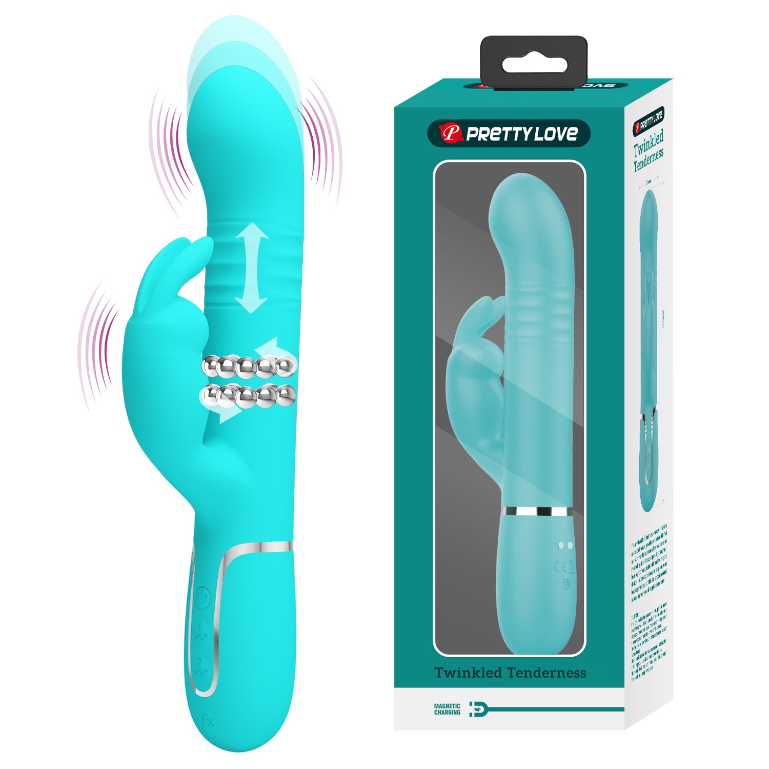 vibrador rabbit Turquesa