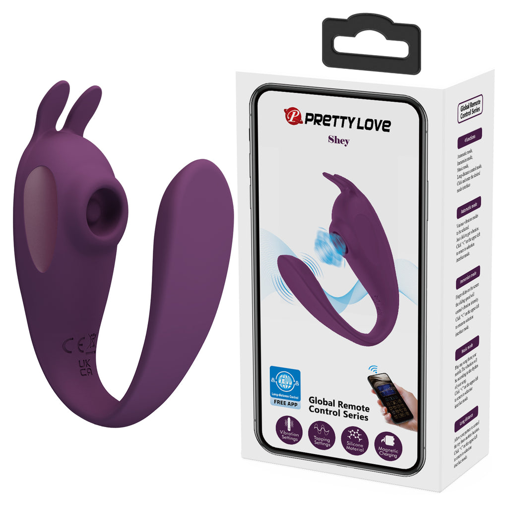 Vibrador con Succionador de clítoris -  Control vía app