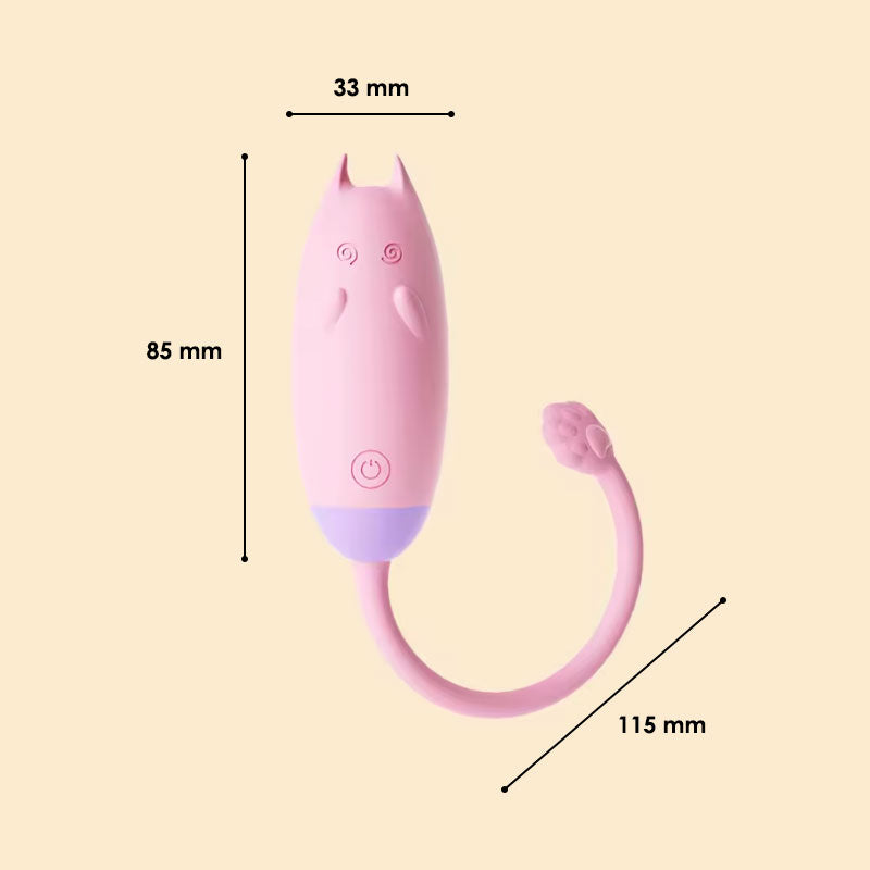 Gato huevo vibrador con App