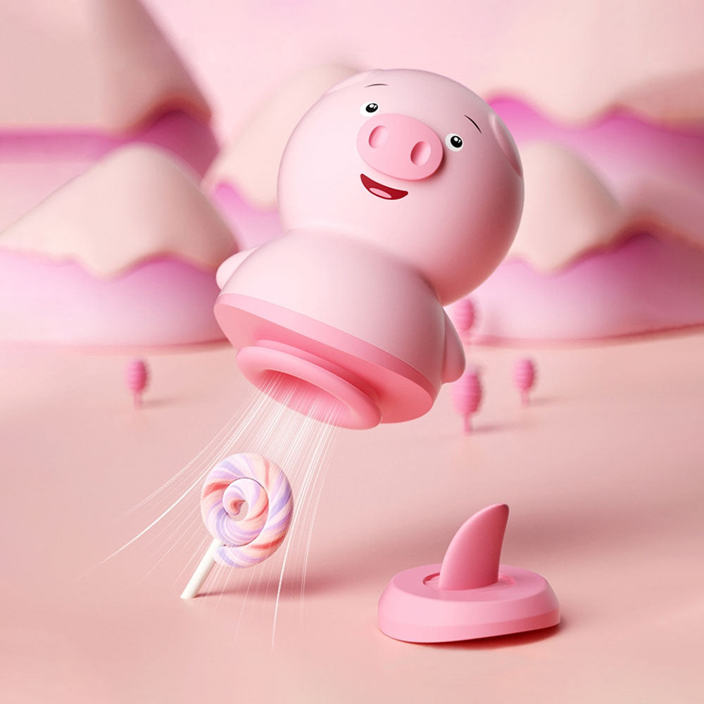 Cerdito succionador + lengua vibradora