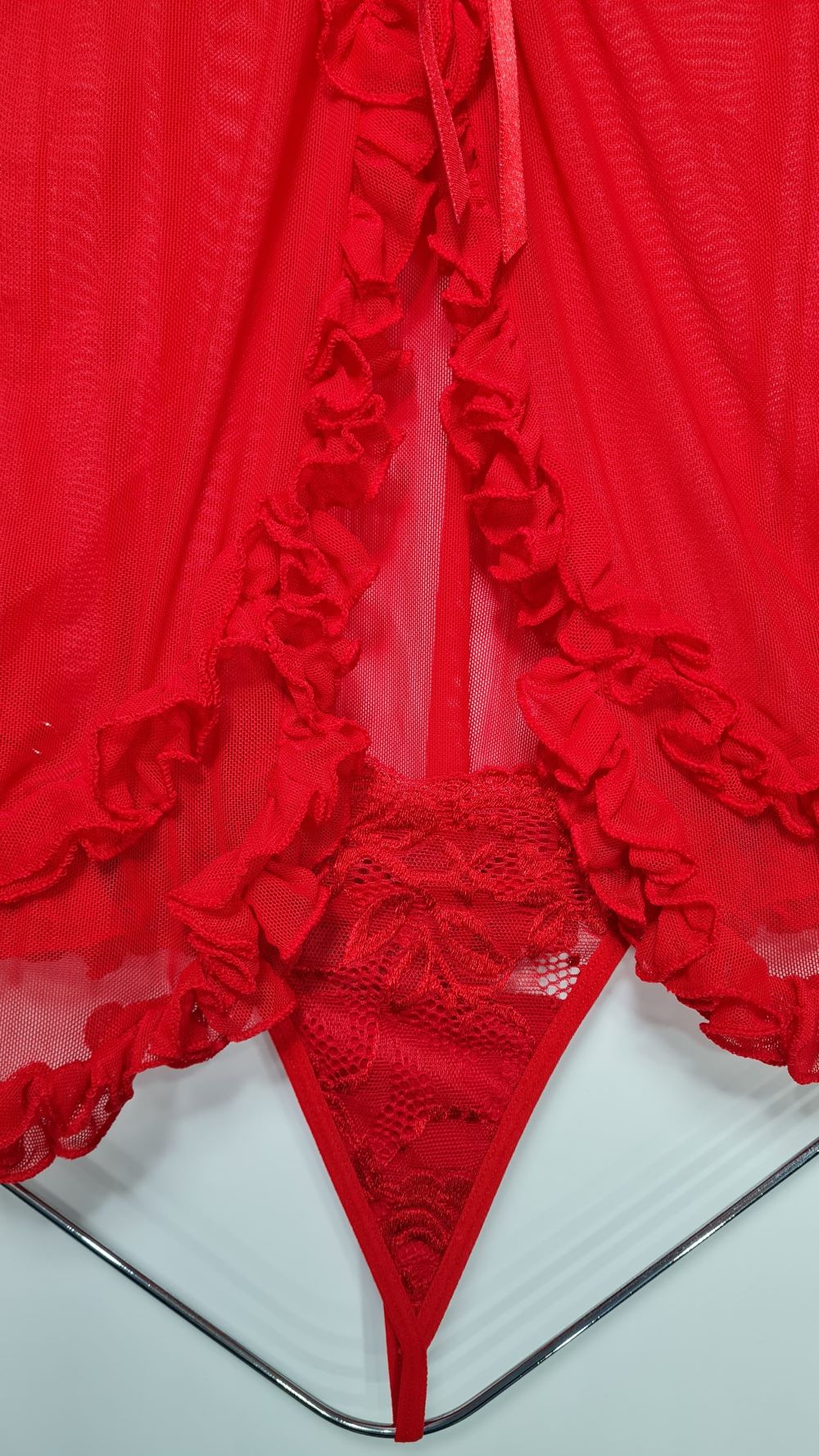 Conjunto Babydoll + Hilo + Medias