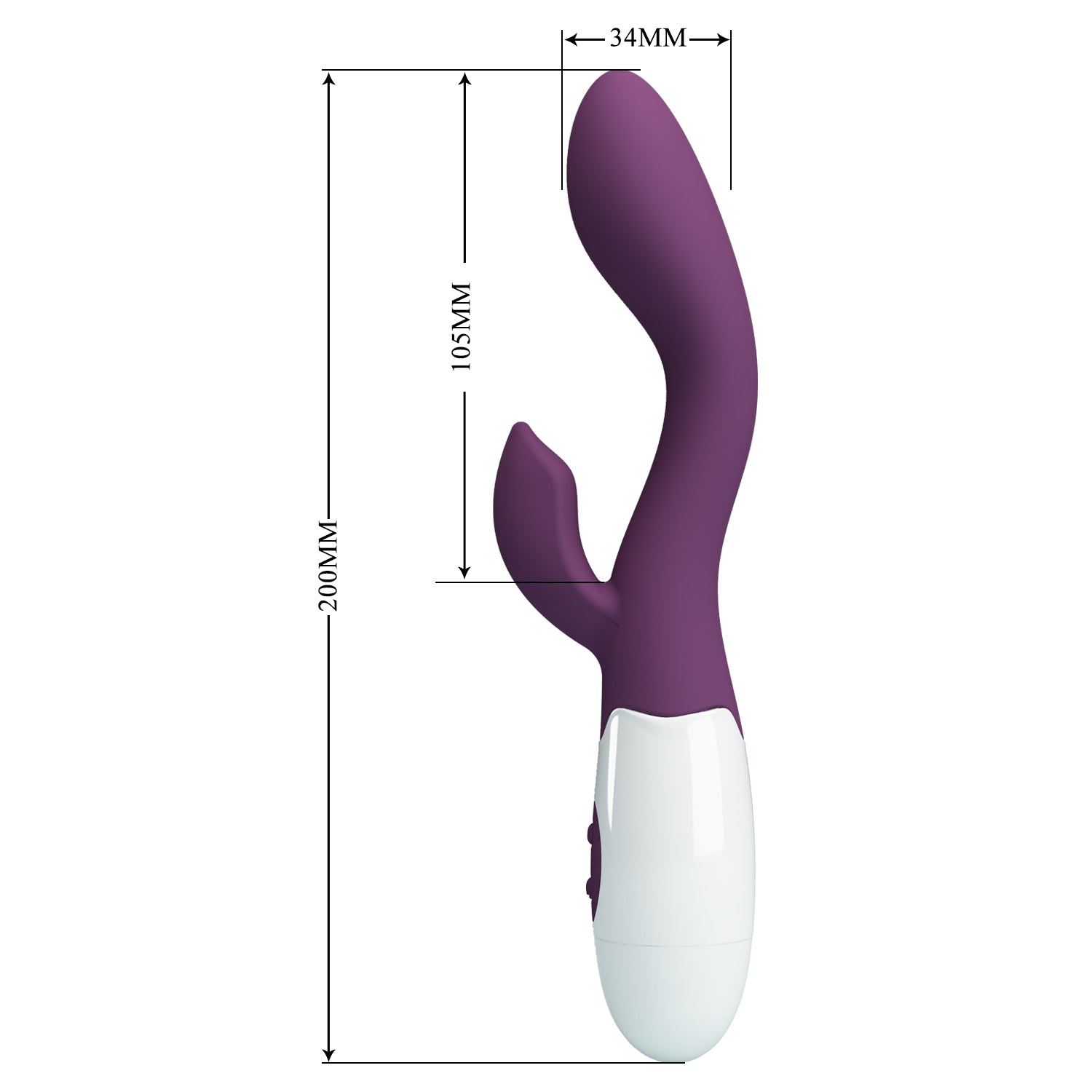 Vibrador Estimulador Dual G-Spot y Clítoris