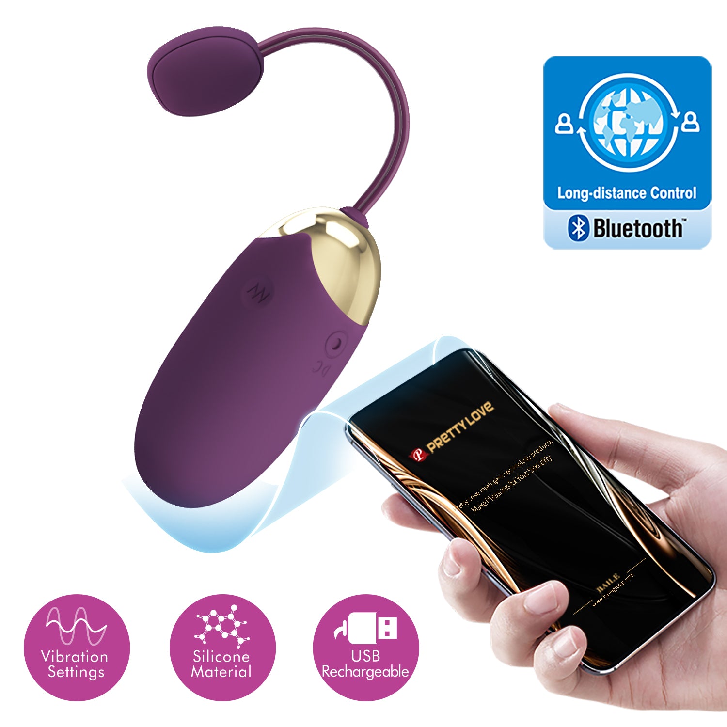 Huevo Vibrador - Vibrador Control Remoto por App