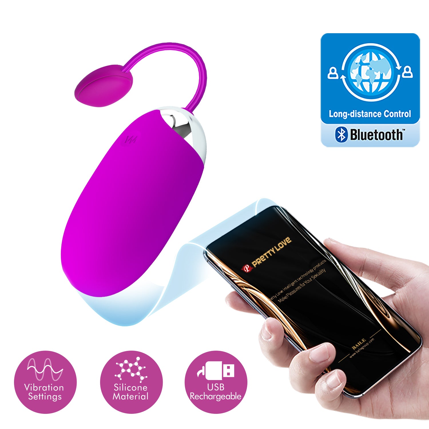 Huevo Vibrador - Vibrador Control Remoto por App