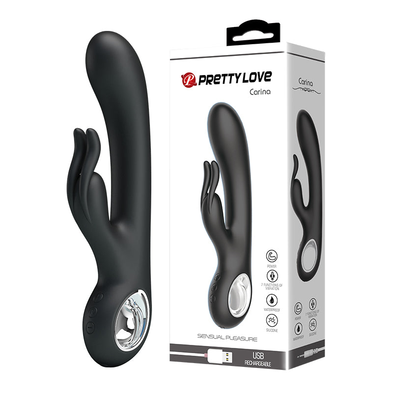 Vibrador Rabbit con Función de Calor - Vibrador con Estimulador de Clítoris