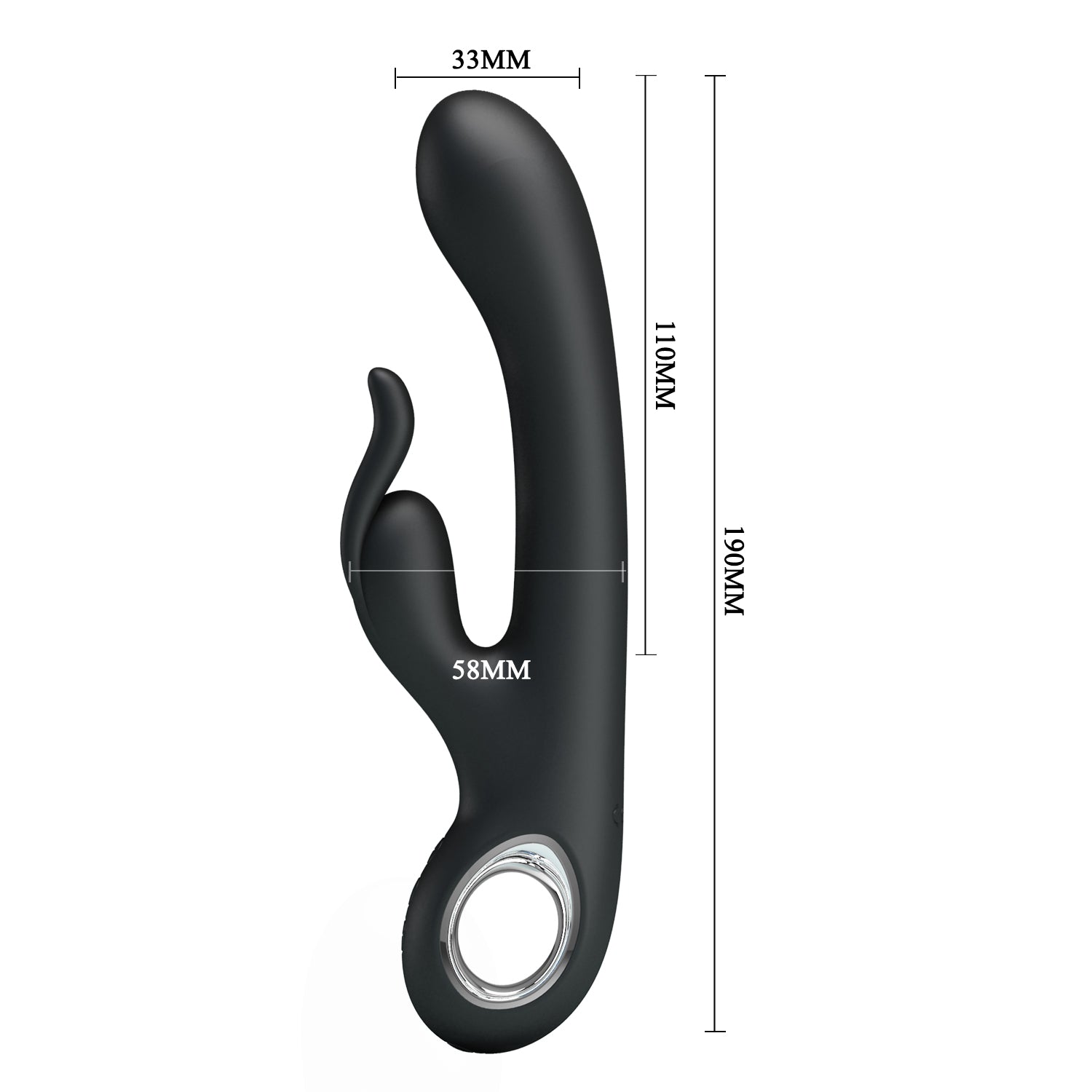 Vibrador Rabbit con Función de Calor - Vibrador con Estimulador de Clítoris
