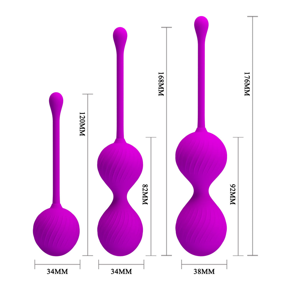 Set de 3 Bolas Kegel de Diferentes Tamaños