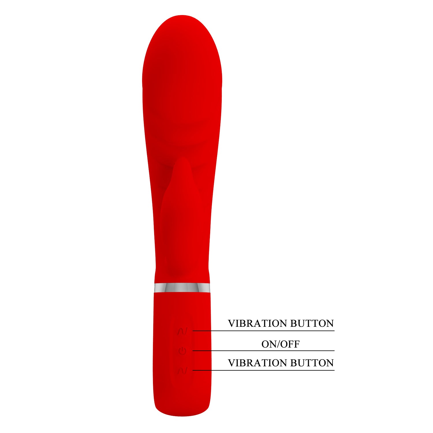 Vibrador con Estimulador de Clitoris - Vibrador Rabbit Soft