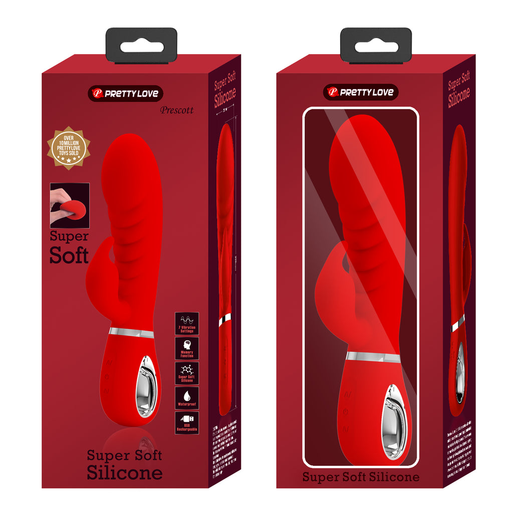 Vibrador con Estimulador de Clitoris - Vibrador Rabbit Soft