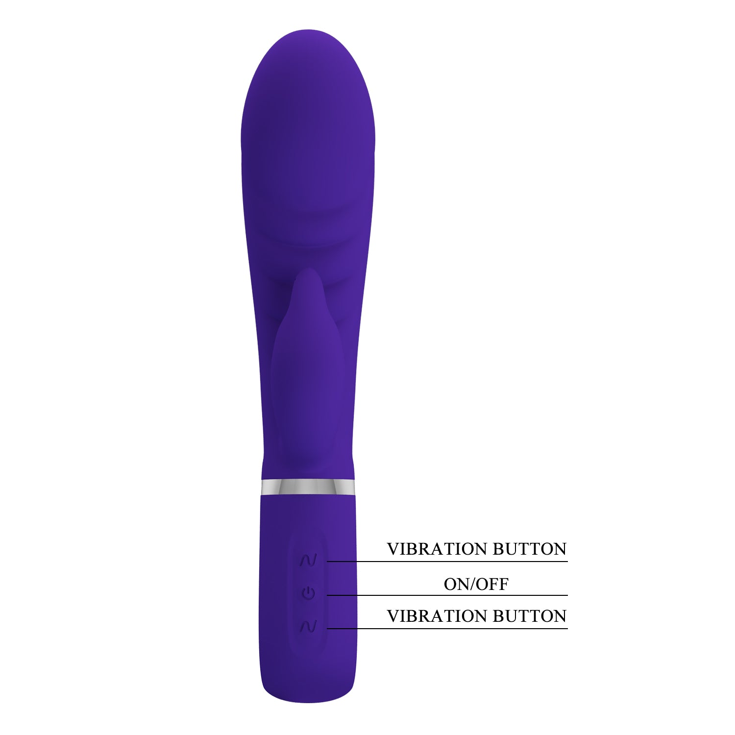 Vibrador con Estimulador de Clitoris - Vibrador Rabbit Soft