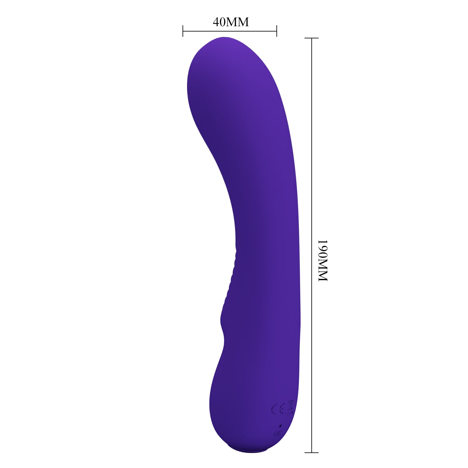 Vibrador de Silicona Premium con Diseño Ergonómico Matt Blue