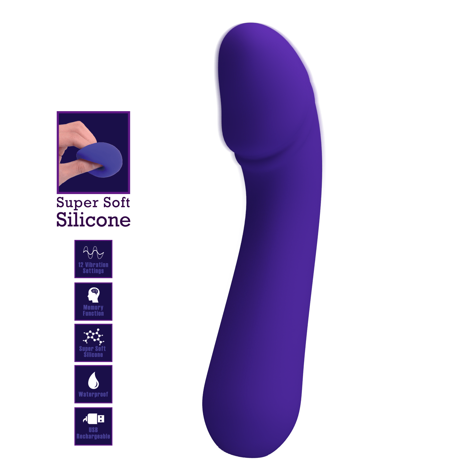 Vibrador de Silicona Premium con Diseño Ergonómico