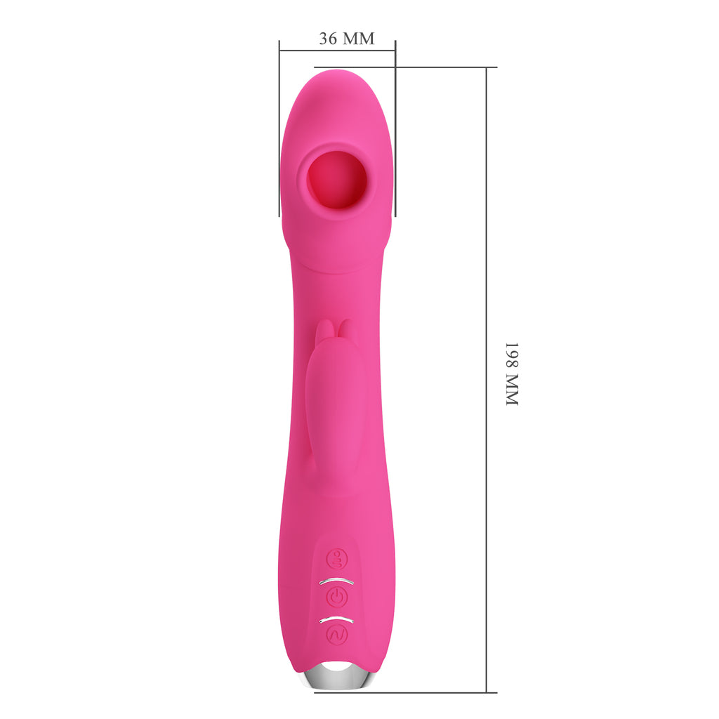 Vibrador Rabbit con Succionador de Clítoris