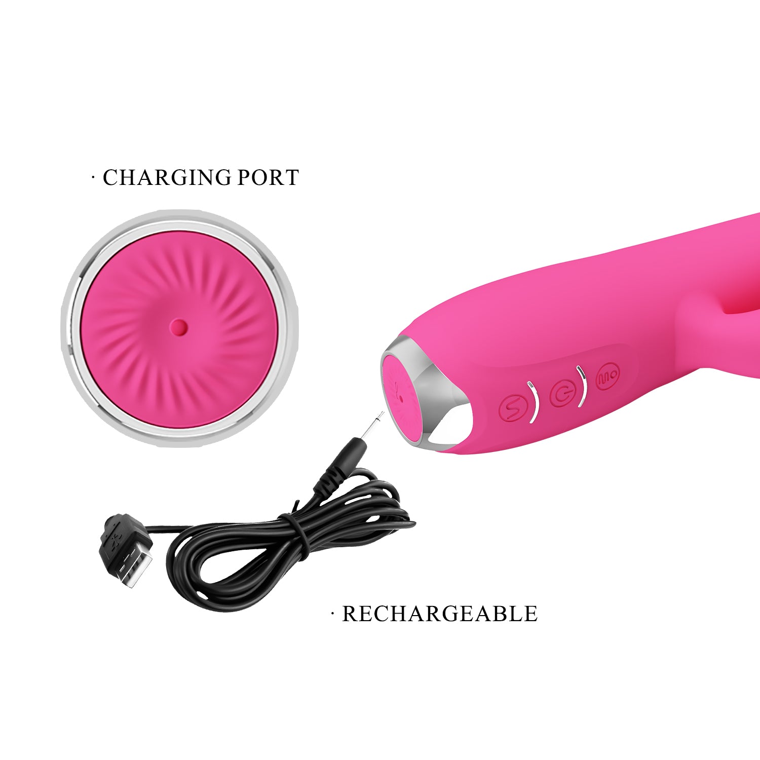 Vibrador Rabbit con Succionador de Clítoris