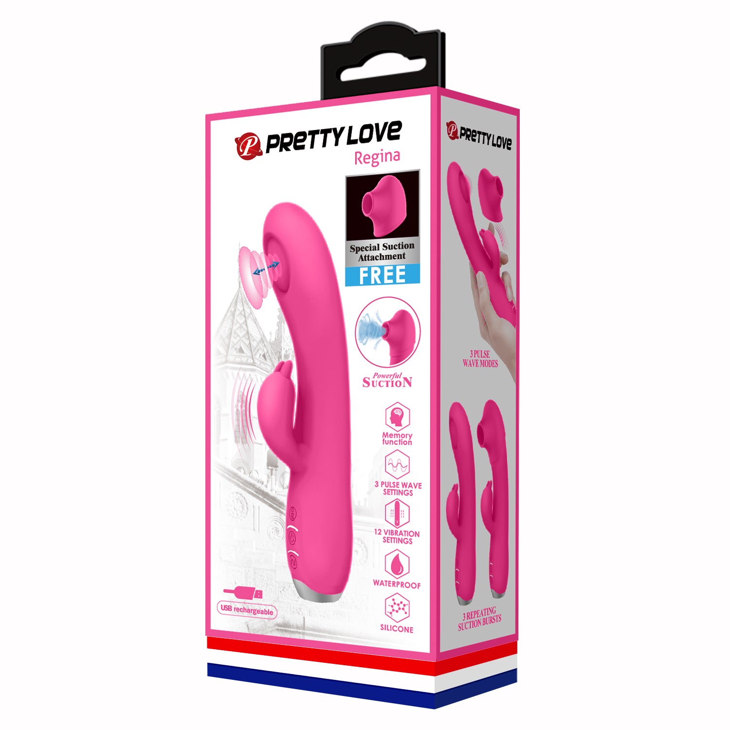 Vibrador Rabbit con Succionador de Clítoris