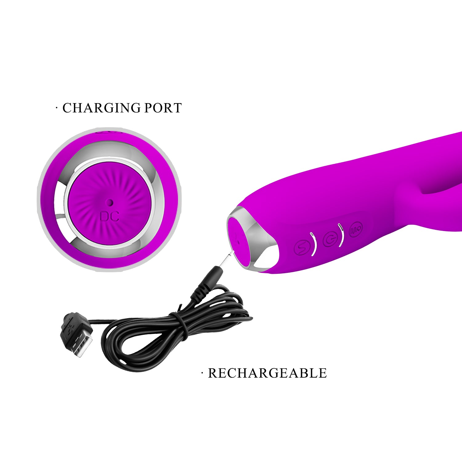 Vibrador Rabbit con Succionador de Clítoris