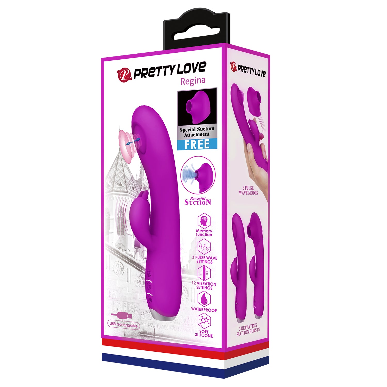 Vibrador Rabbit con Succionador de Clítoris