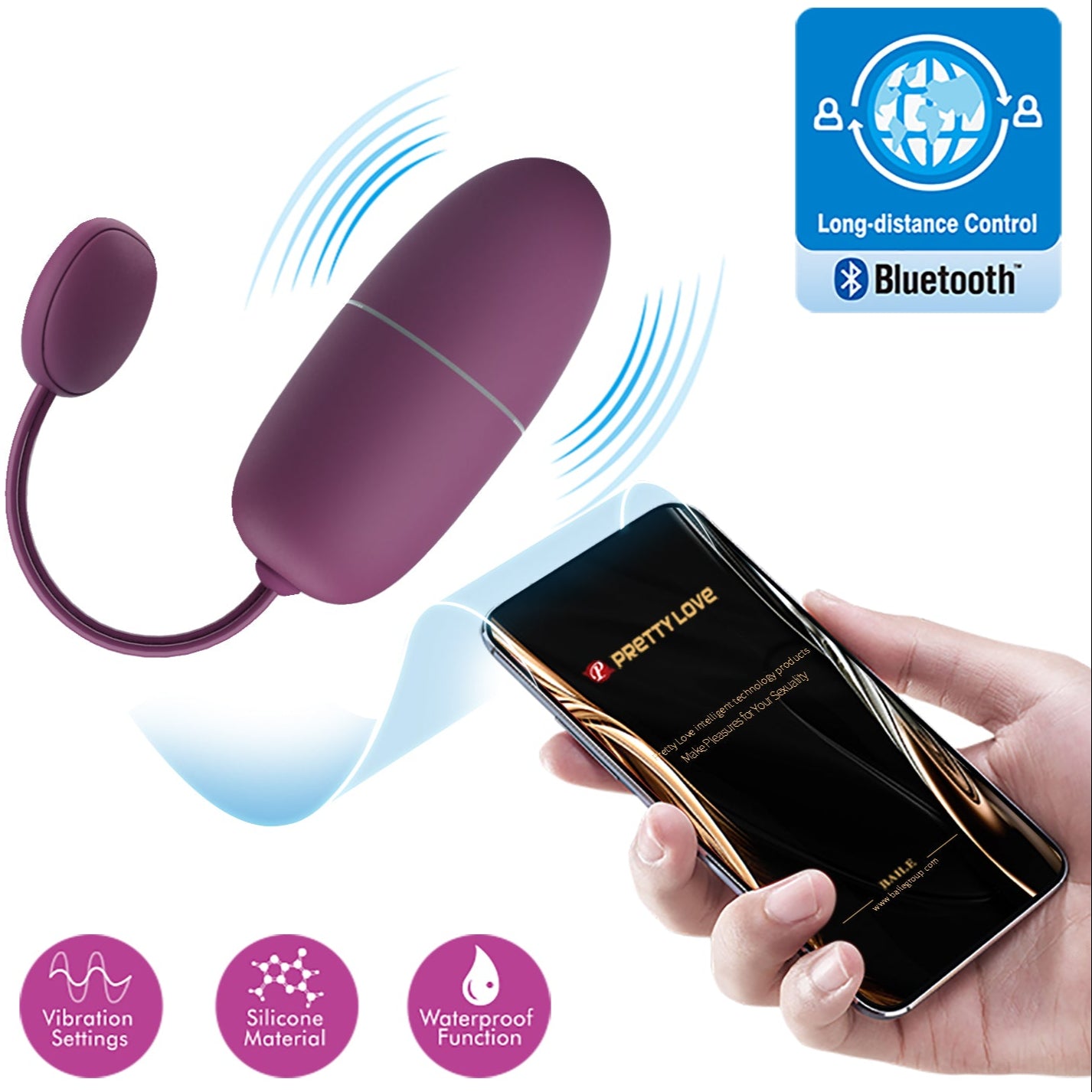 Huevo Vibrador - Vibrador Control Remoto por App