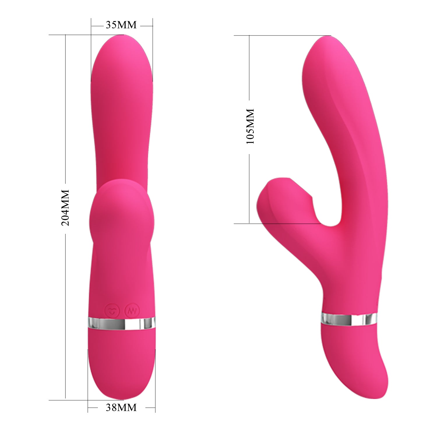Vibrador con Succionador de Clítoris