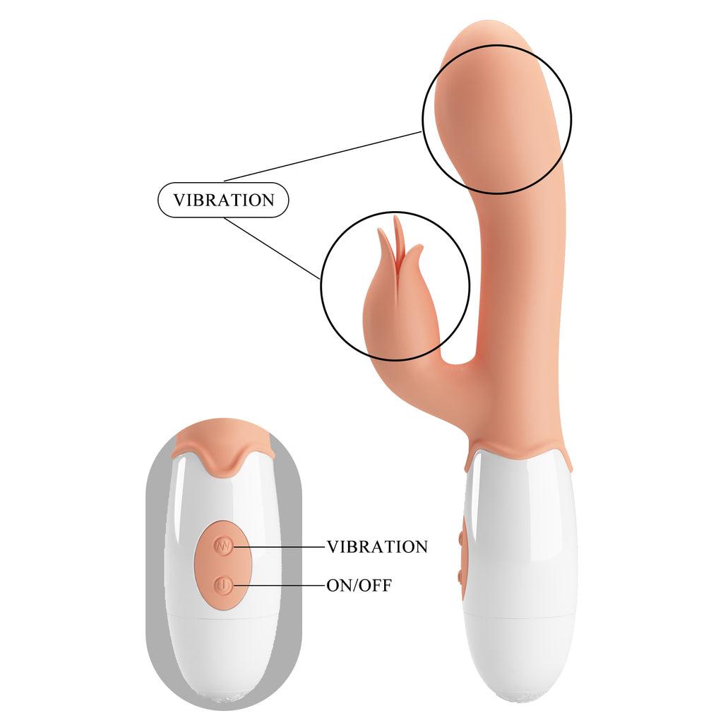 Vibrador con Estimulador de Clítoris