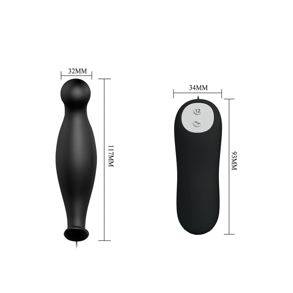 Plug Anal Vibrador con control remoto