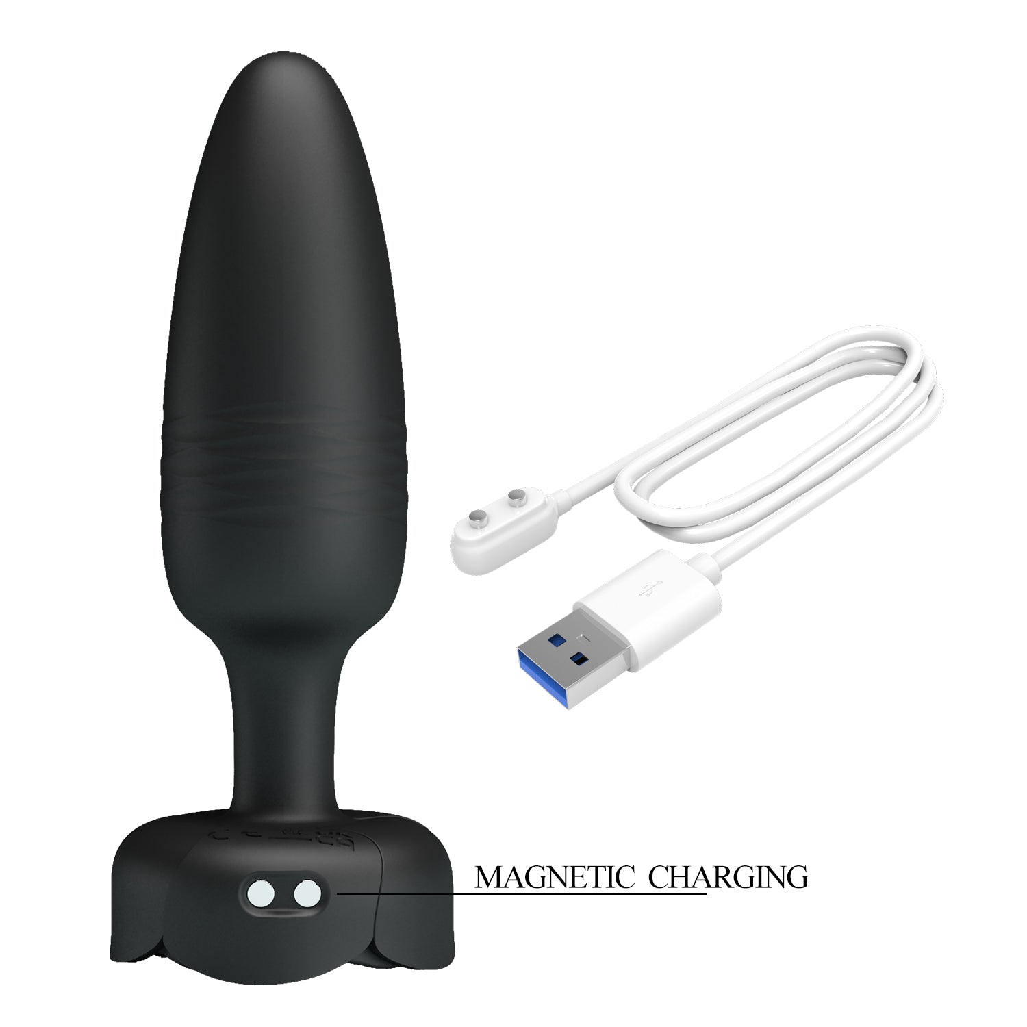 Plug anal vibrador con luz LED 1