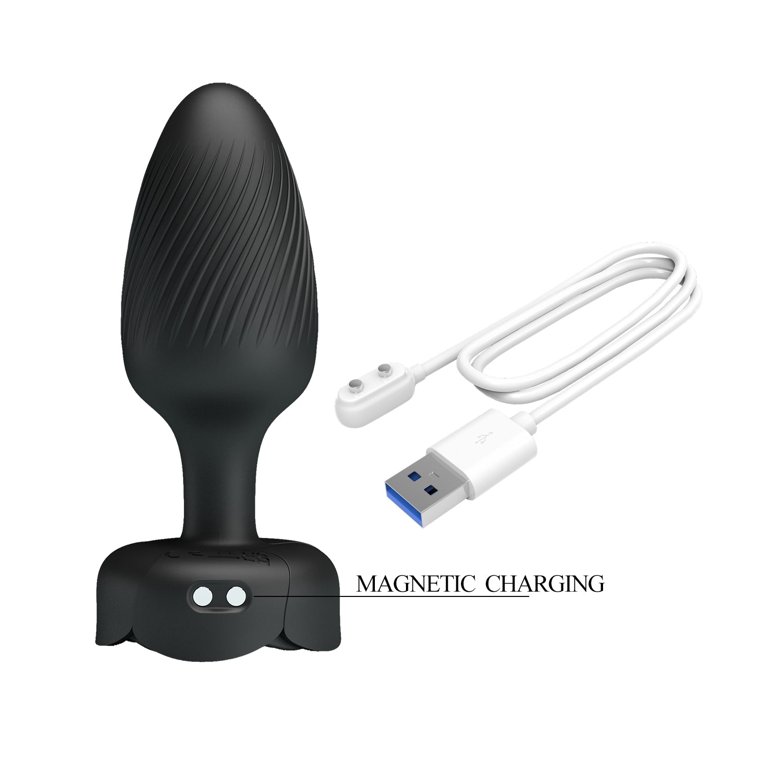 Plug anal vibrador con luz LED 2