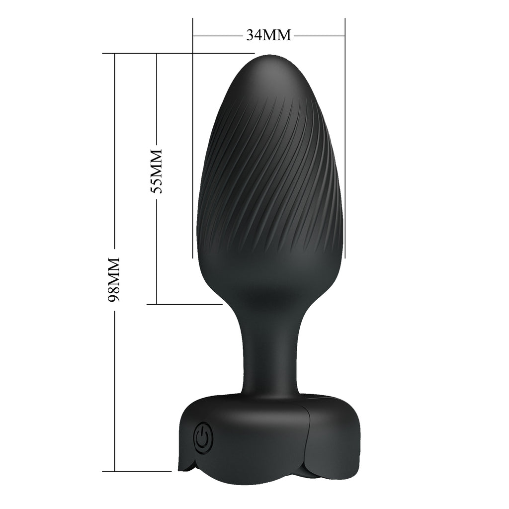 Plug anal vibrador con luz LED 3