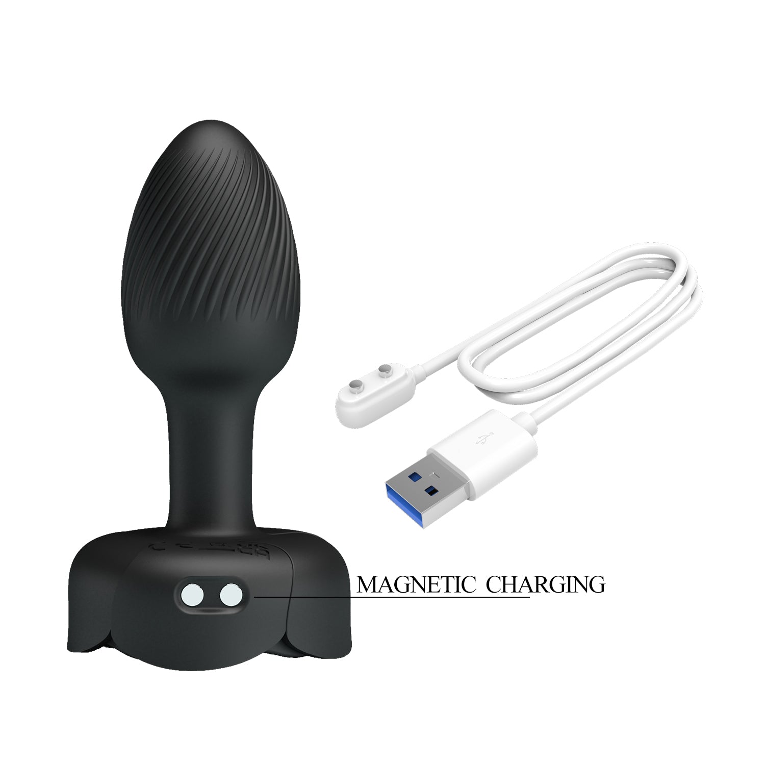 Plug anal vibrador con luz LED 4