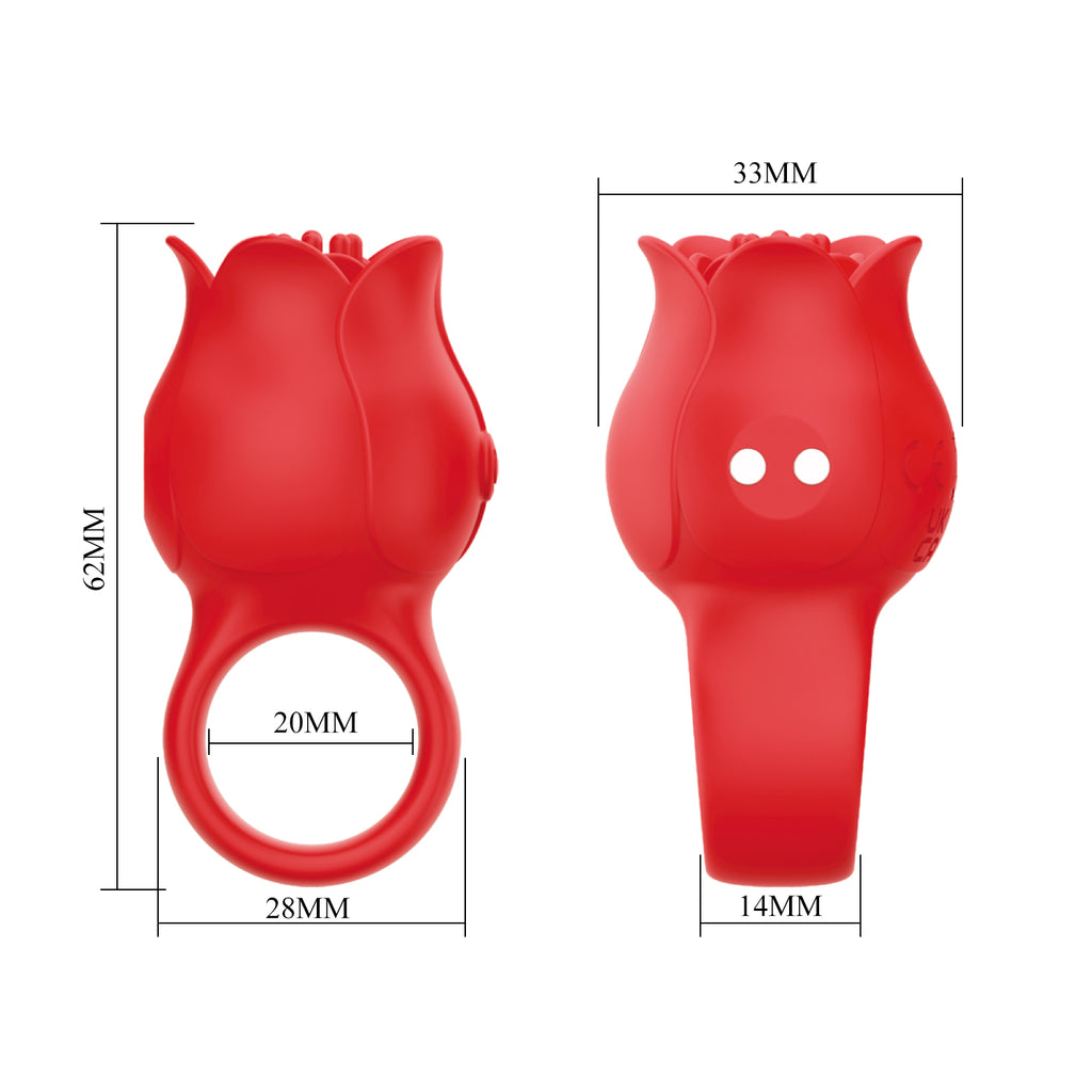 Mini Vibrador de Dedo Rose