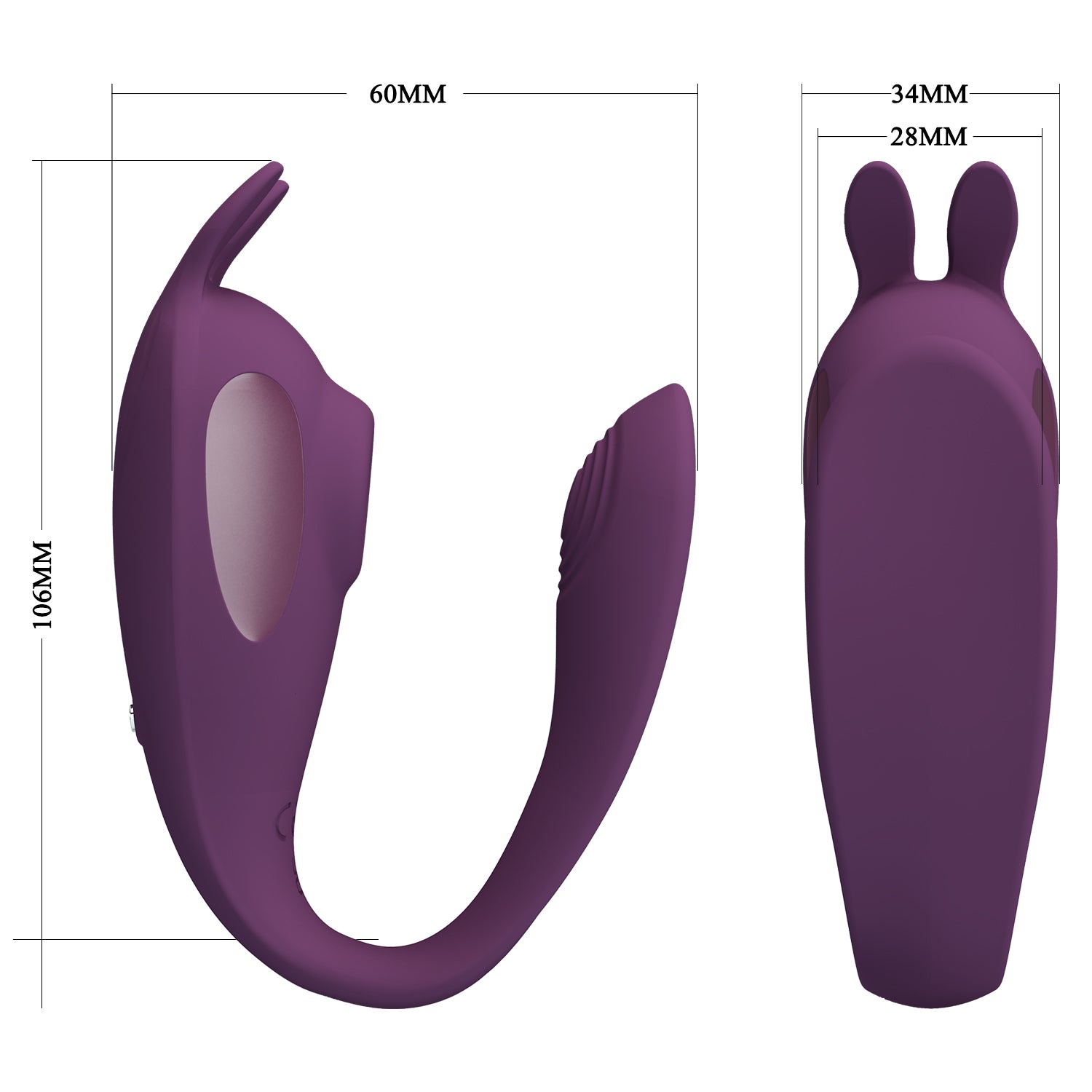 Vibrador con Succionador de clítoris -  Control vía app