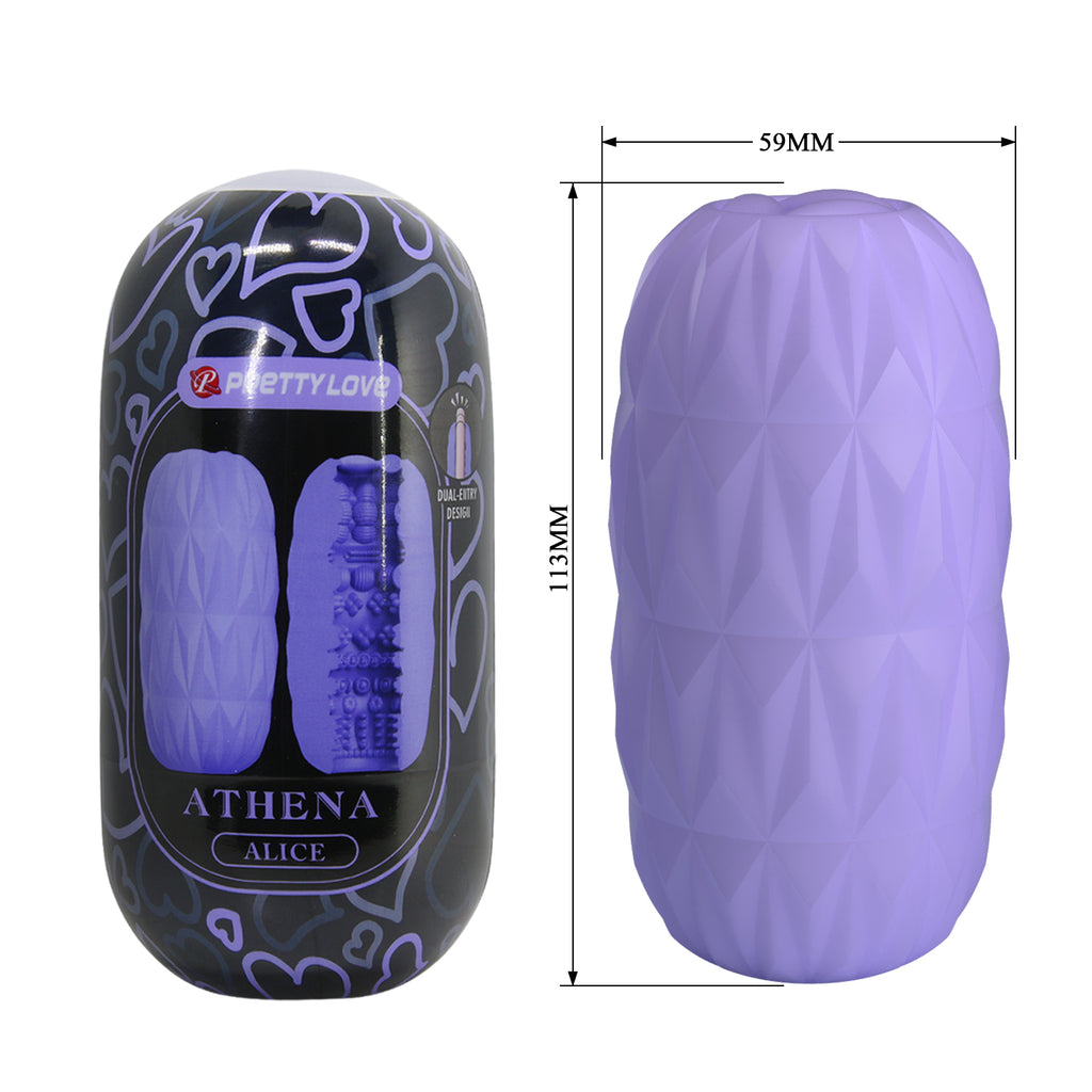 Masturbador Funda Flexible, Compacto y Discreto Athena Lila