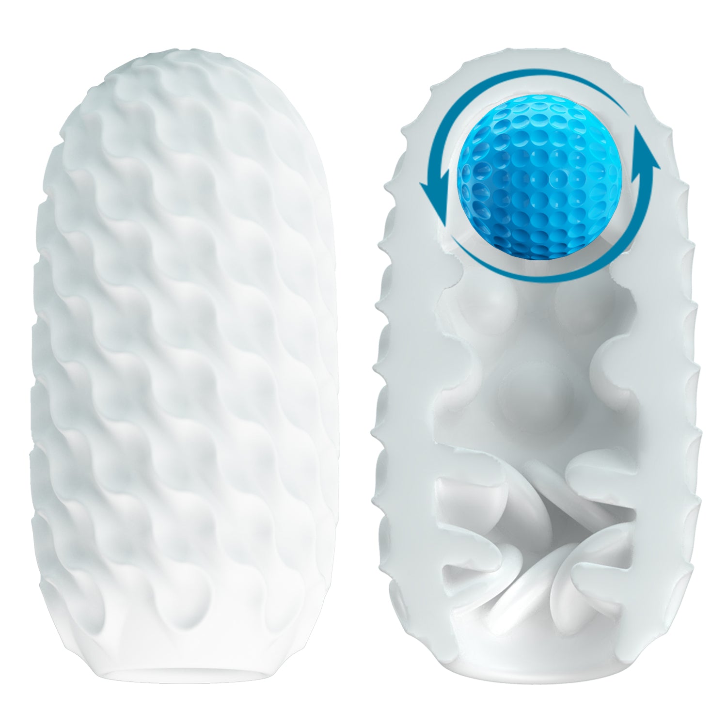 Masturbador Masculino Huevo Flexible, Compacto y Discreto 🥚
