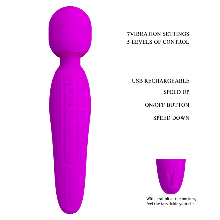 Vibrador Masajeador - Masajeador de Clitoris Magenta