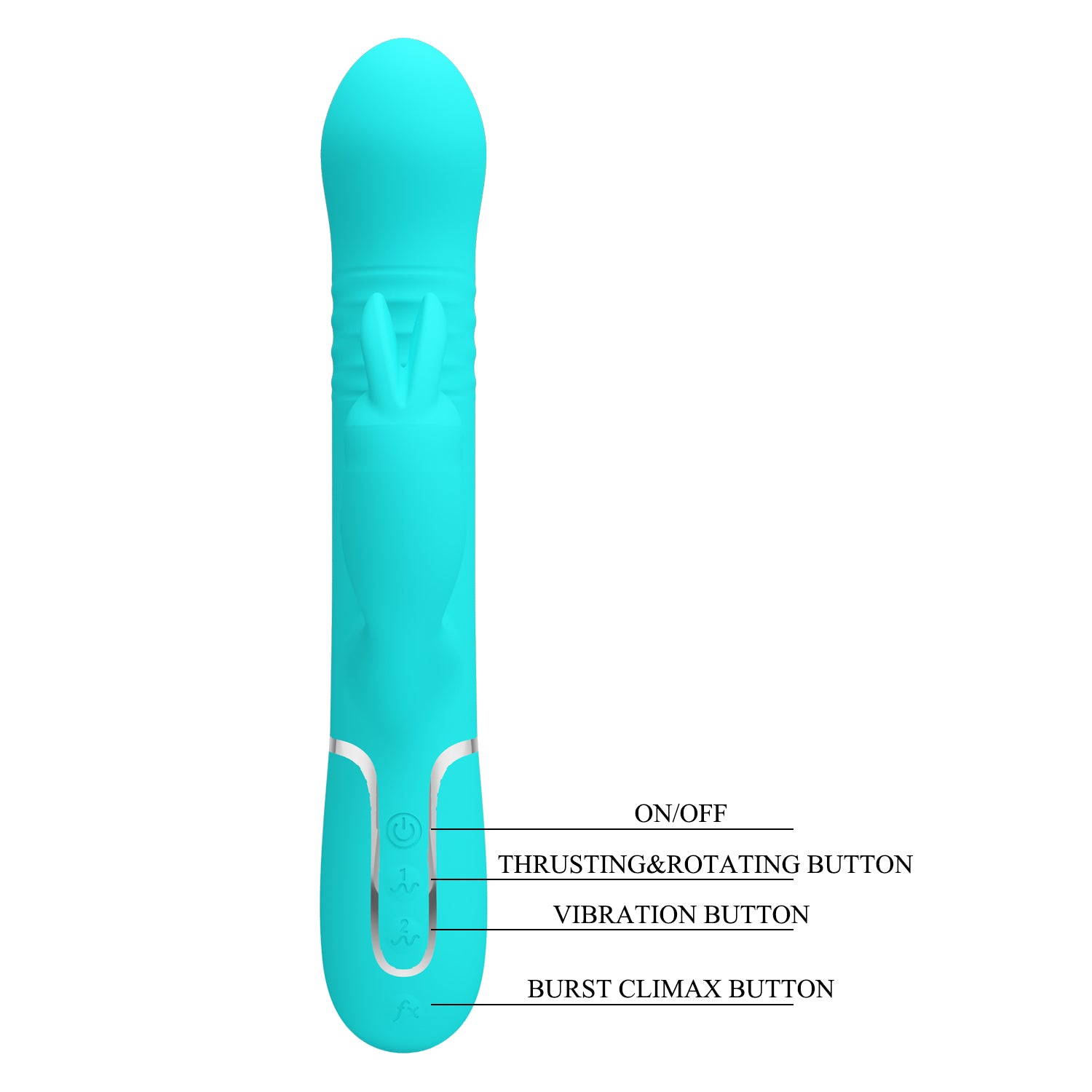 vibrador rabbit Turquesa