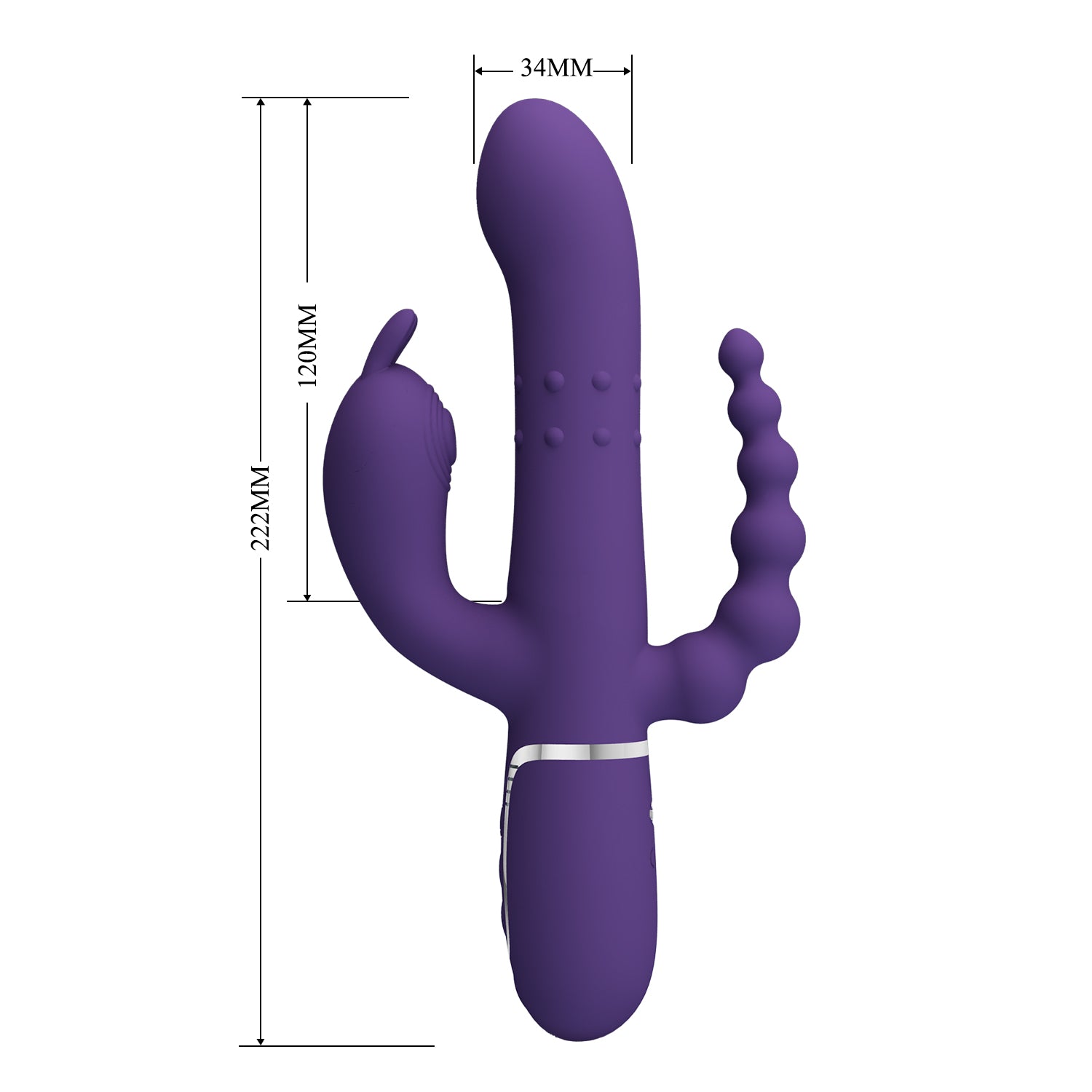 Vibrador Triple Estimulación