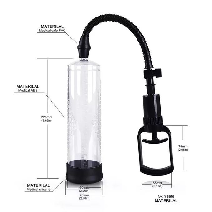 Bomba de succión manual 🍆 Penis Pump Men Powerup 💣