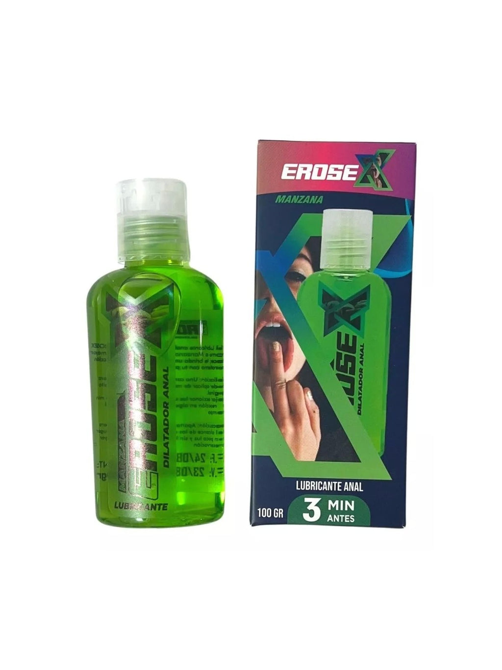 lubricante dilatador anal erosex manzana