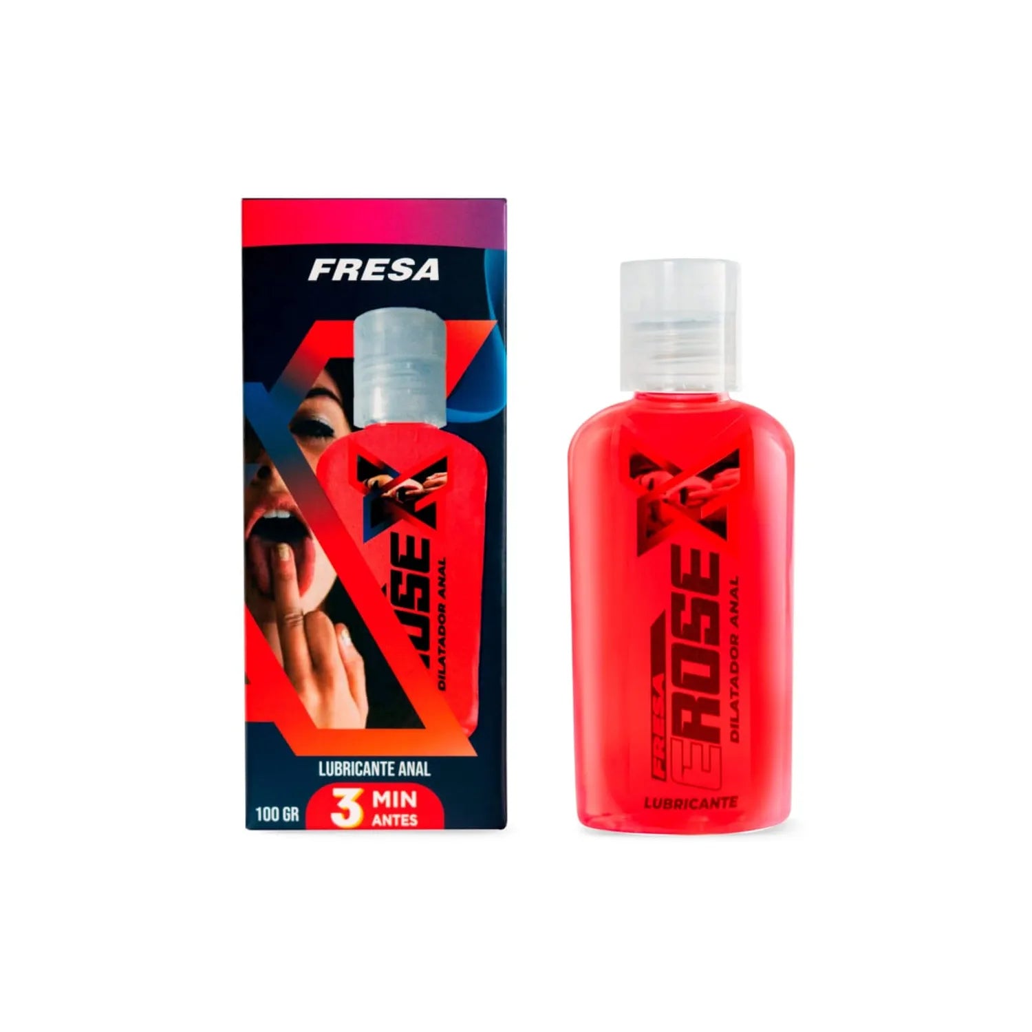 Lubricante Dilatador Anal Erosex - Fresa 100gr